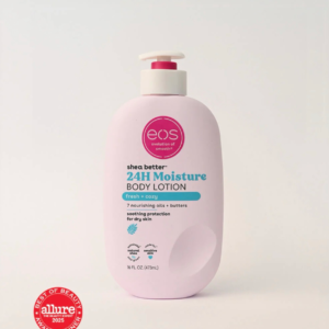 EOS Shea Butter, 24H Moisture Body Lotion, fresh + cozy (473 ) ml.