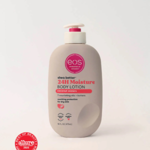 EOS Shea Butter, 24H Moisture Body Lotion, coconut waters (473 ) ml.