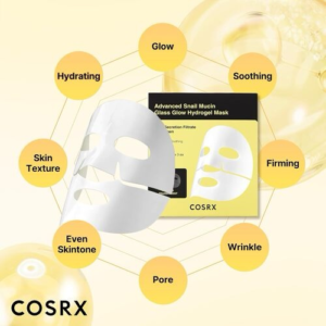 CosRx Advanced Snail Mucin Glass Glow Hydrogel Mask.